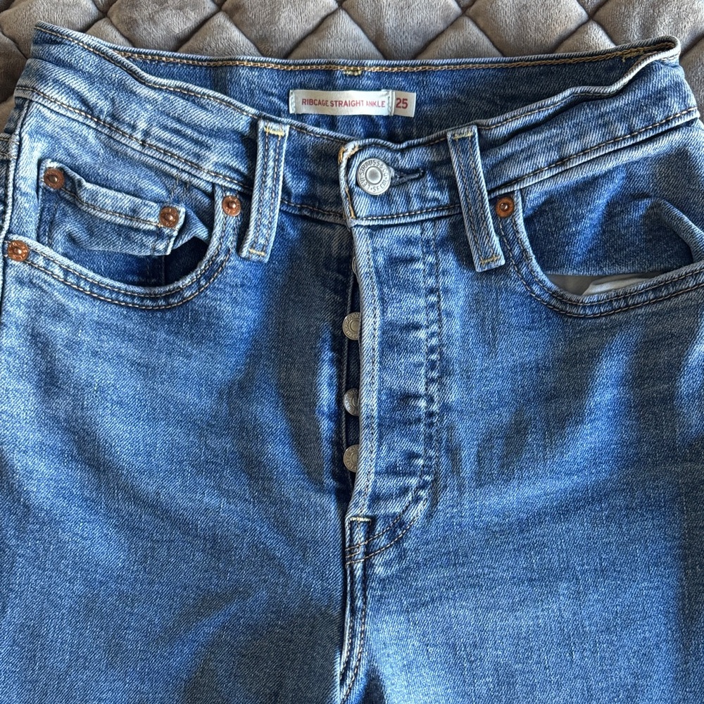 Levi's Blue Straight Leg Women's Pants